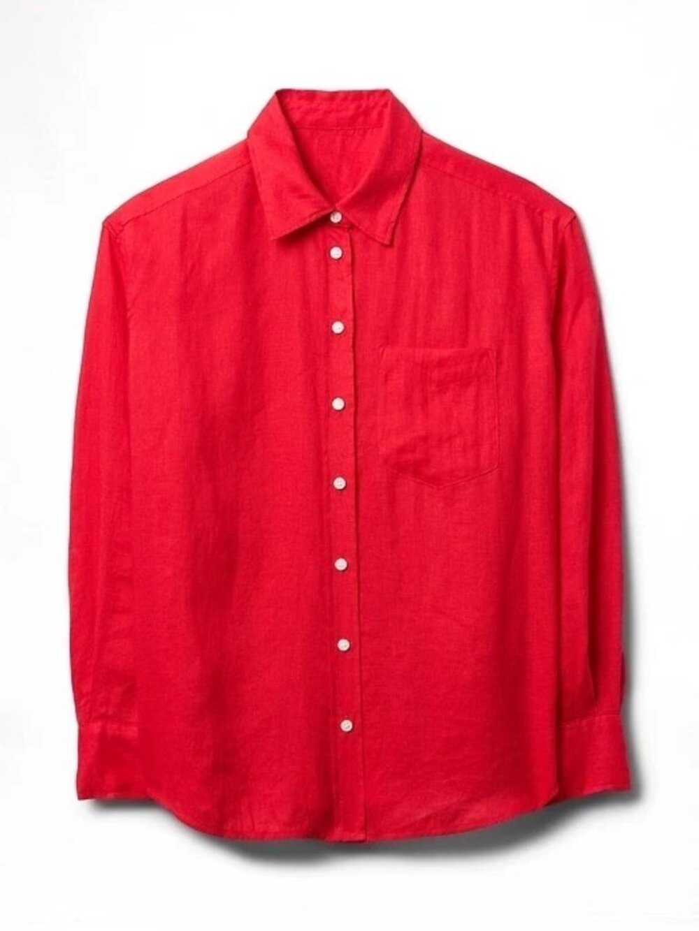 GAP Red Button-Down Shirt - Picture 3 of 11